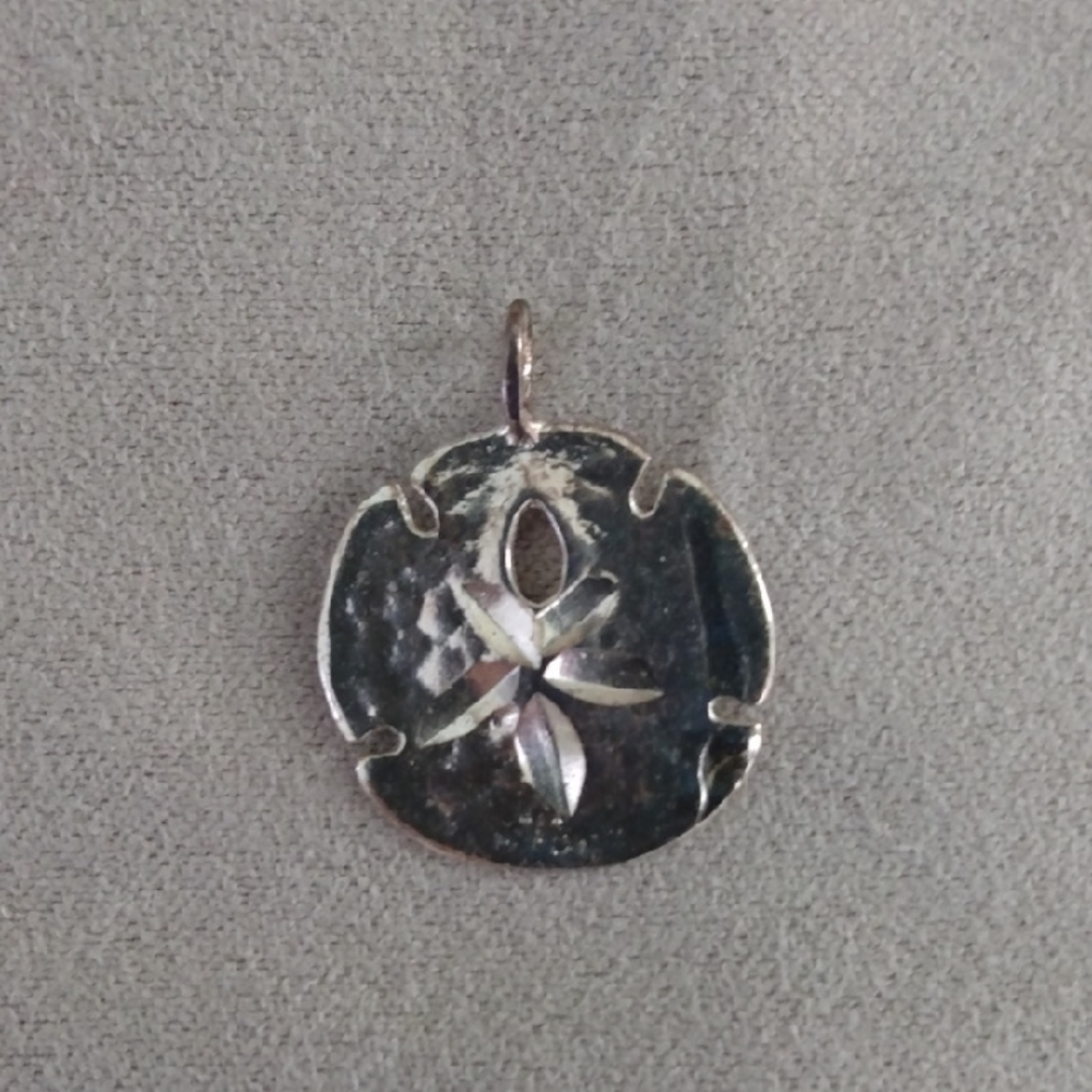 Small Silver Sand Dollar Pendant
